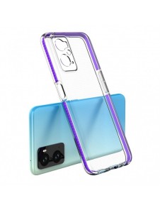 Spring Case Cover för Realme 9i, Oppo A36 / A76 / A96 Silikonskydd med ram Ljusblå