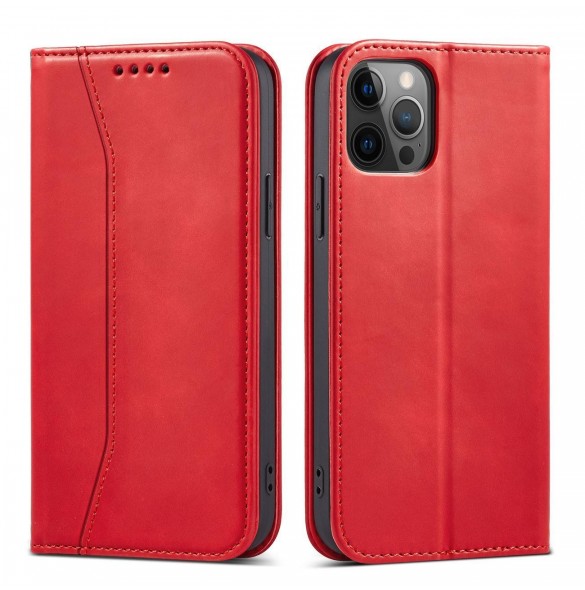 Magnet Fancy Fodral för Samsung Galaxy A23 5G skal med flip plånboksställ rött
