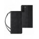 Magnet Strap Fodral för Samsung Galaxy A23 5G Flip Wallet Mini Lanyard Stand Svart