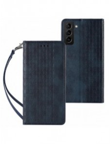Magnet Strap Case Fodral För Samsung Galaxy A23 5G Flip Wallet Mini Lanyard Stand Blå
