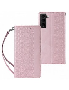 Magnet Strap Case Fodral För Samsung Galaxy A23 5G Flip Wallet Mini Lanyard Stand Rosa
