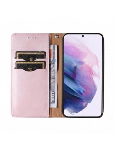 Magnet Strap Case Fodral För Samsung Galaxy A23 5G Flip Wallet Mini Lanyard Stand Rosa