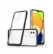 Klart 3-i-1 fodral för Samsung Galaxy A03 silikonskal med ram svart