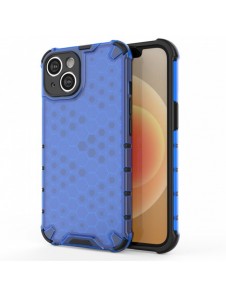 Honeycomb-fodral för iPhone 14 pansarhybridskal blå