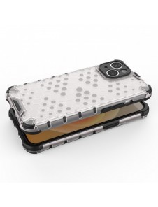 Honeycomb-fodral för iPhone 14 pansarhybridskal blå