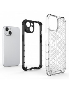 Honeycomb-fodral för iPhone 14 pansarhybridskal blå