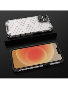 Honeycomb-fodral för iPhone 14 pansarhybridskal blå