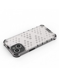 Honeycomb-fodral till iPhone 14 Plus pansarhybridskal svart