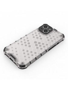 Honeycomb-fodral för iPhone 14 Plus pansarhybridskal blå