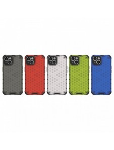 Honeycomb-fodral för iPhone 14 Plus pansarhybridskal blå
