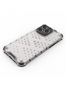 Honeycomb-fodral till iPhone 14 Pro pansarhybridskal blå