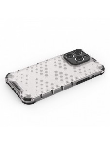 Honeycomb-fodral till iPhone 14 Pro pansarhybridskal blå