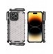 Honeycomb-fodral för iPhone 14 Pro pansarhybridskal genomskinligt