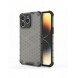 Honeycomb-fodral till iPhone 14 Pro Max pansarhybridskal svart