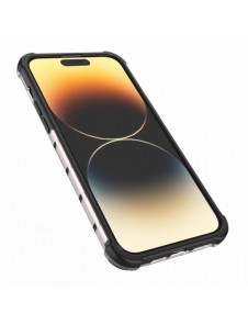 Honeycomb-fodral till iPhone 14 Pro Max pansarhybridskal svart
