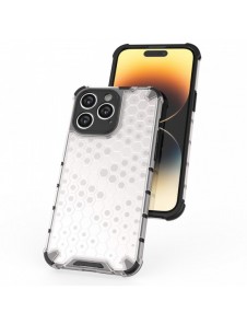 Honeycomb-fodral till iPhone 14 Pro Max pansarhybridskal blå