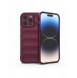 Magic Shield Case-fodral till iPhone 14 Pro Max elastiskt pansarfodral i vinröd
