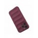 Magic Shield Case-fodral till iPhone 14 Pro Max elastiskt pansarfodral i vinröd