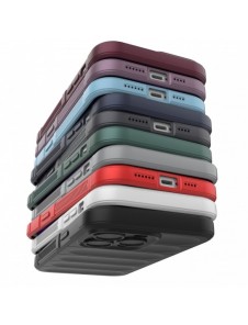 Magic Shield Case-fodral till iPhone 14 Pro Max elastiskt pansarfodral i vinröd