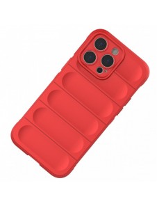 Magic Shield Case-fodral till iPhone 14 Pro Max elastiskt pansarfodral i vinröd