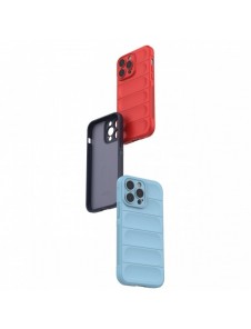 Magic Shield Case-fodral för iPhone 14 Pro Max flexibelt bepansrat mörkblått skal