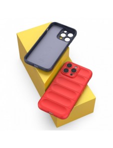 Magic Shield Case-fodral för iPhone 14 Pro Max flexibelt bepansrat mörkblått skal