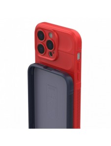Magic Shield Case-fodral för iPhone 14 Pro Max flexibelt bepansrat mörkblått skal