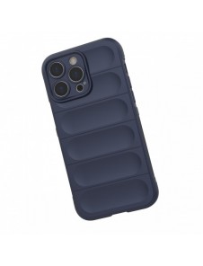 Magic Shield Case-fodral för iPhone 14 Pro Max flexibelt bepansrat mörkblått skal