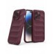 Magic Shield Case-fodral till iPhone 14 Pro elastiskt pansarskal i vinrött