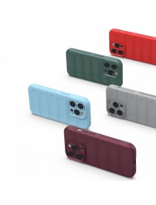 Magic Shield Case-fodral till iPhone 14 Pro elastiskt pansarskal i vinrött