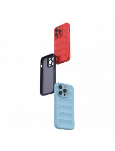 Magic Shield Case-fodral till iPhone 14 Pro elastiskt pansarskal i vinrött
