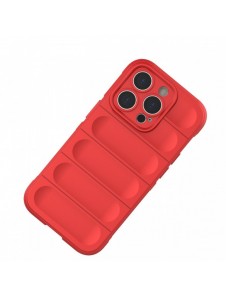 Magic Shield Case-fodral till iPhone 14 Pro elastiskt pansarskal i vinrött