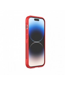 Magic Shield Case-fodral till iPhone 14 Pro elastiskt pansarskal i vinrött