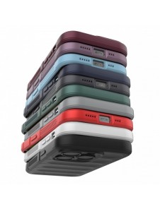 Magic Shield Case-fodral till iPhone 14 Pro elastiskt pansarskal i vinrött