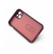 Magic Shield Case fodral för iPhone 14 Plus elastiskt pansarfodral i vinröd