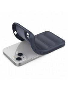Magic Shield Case-fodral för iPhone 14 Plus flexibelt bepansrat mörkblått skal