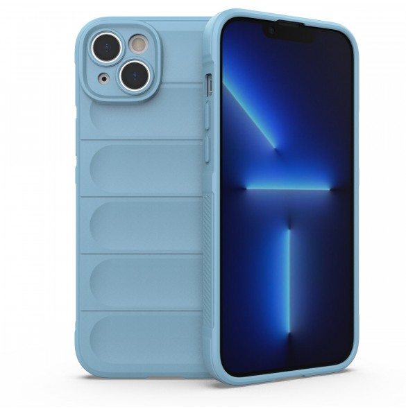 Magic Shield Case-fodral för iPhone 14 Plus flexibelt pansarfodral ljusblått