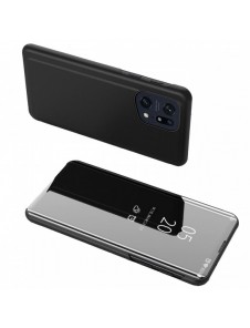 Clear View Case-fodral för Oppo Find X5 Pro-fodral med en svart flik