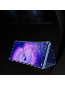 Clear View Case-fodral för Oppo Find X5 Pro-fodral med en svart flik