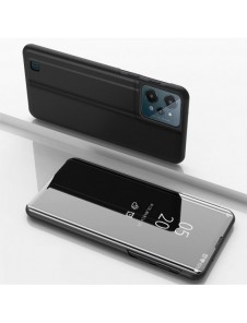 Clear View Case-fodral för Realme C31 flip-fodral svart