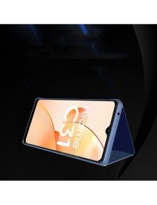Clear View Case-fodral för Realme C31 flip-fodral svart