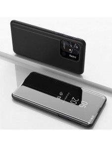 Clear View Case-fodral för Xiaomi Redmi 10C-fodral med en flik svart