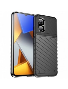Thunder Case Xiaomi Poco M4 5G silikon pansarfodral svart