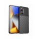 Thunder Case Xiaomi Poco M4 5G silikon pansarfodral svart