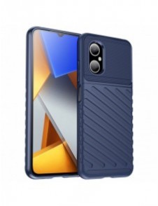 Thunder Case Xiaomi Poco M4 5G silikonväska blå