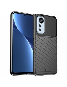 Thunder Case fodral för Xiaomi 12 Lite silikon pansarfodral svart
