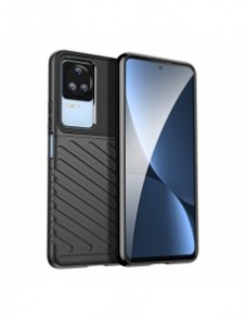 Thunder Case fodral för Xiaomi Poco F4 5G silikon pansarfodral svart