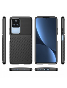 Thunder Case fodral för Xiaomi Poco F4 5G silikon pansarfodral svart