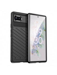 Thunder Case fodral för Google Pixel 6a silikon pansarfodral svart