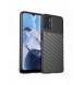 Thunder Case fodral för Motorola Moto E32 silikon pansarfodral svart